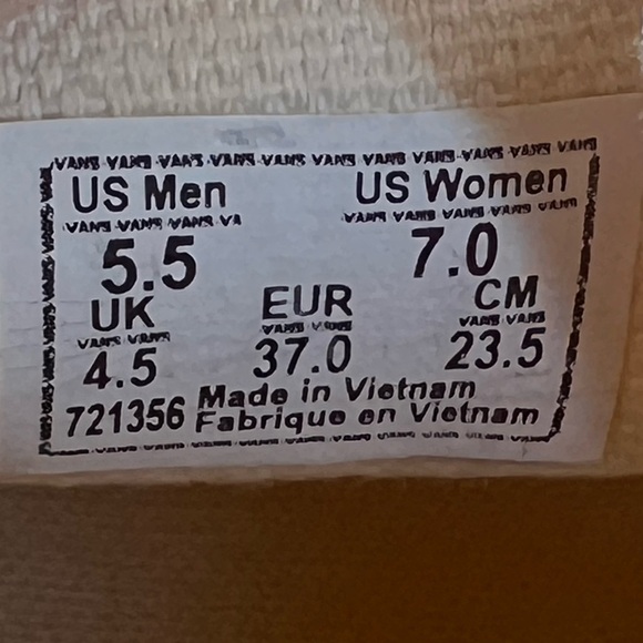 VANS YELLOW CHECKERBOARD SLIP ON SNEAKERS SIZE WOMAN 7 MEN 5.5 - Picture 9 of 10